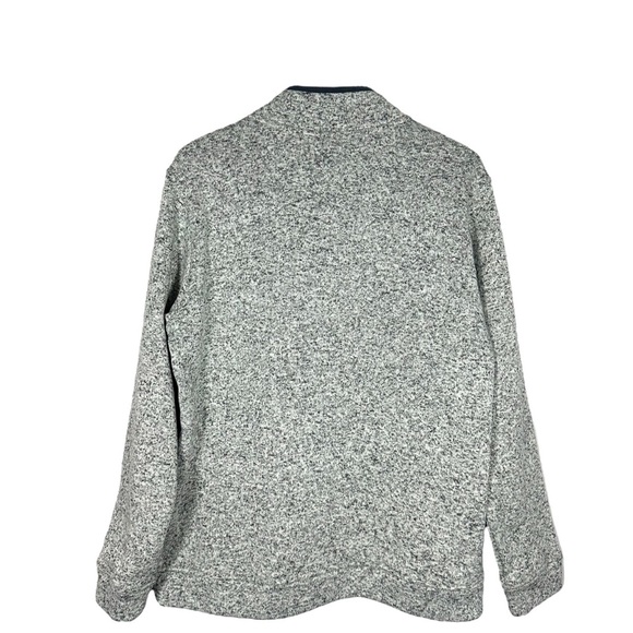 Eddie Bauer Men’s Large Radiator Fleece 1/4 Snap Mock Pullover Sweatshirt Gray - Picture 2 of 12